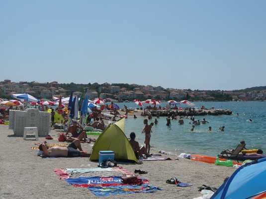 Пляжи острова Чиово - ривьера города Трогир. Фото 5