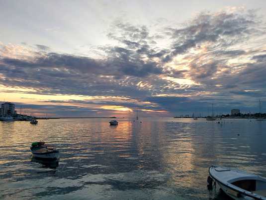 Умаг город. Закат